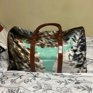 Cow Print duffle bag